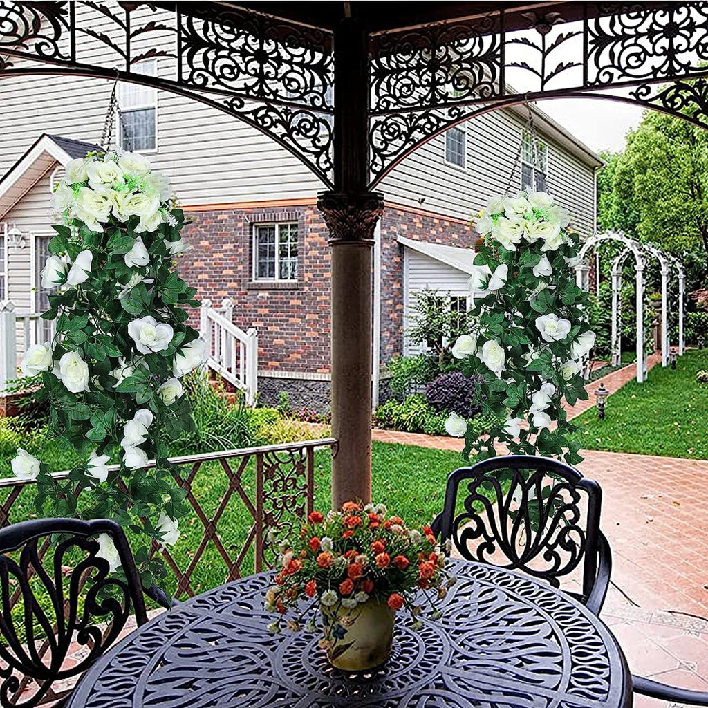 Artificial Silk Rose Vine Wall Hanging – Wedding & Home Décor Artificial Flower Vine Babs