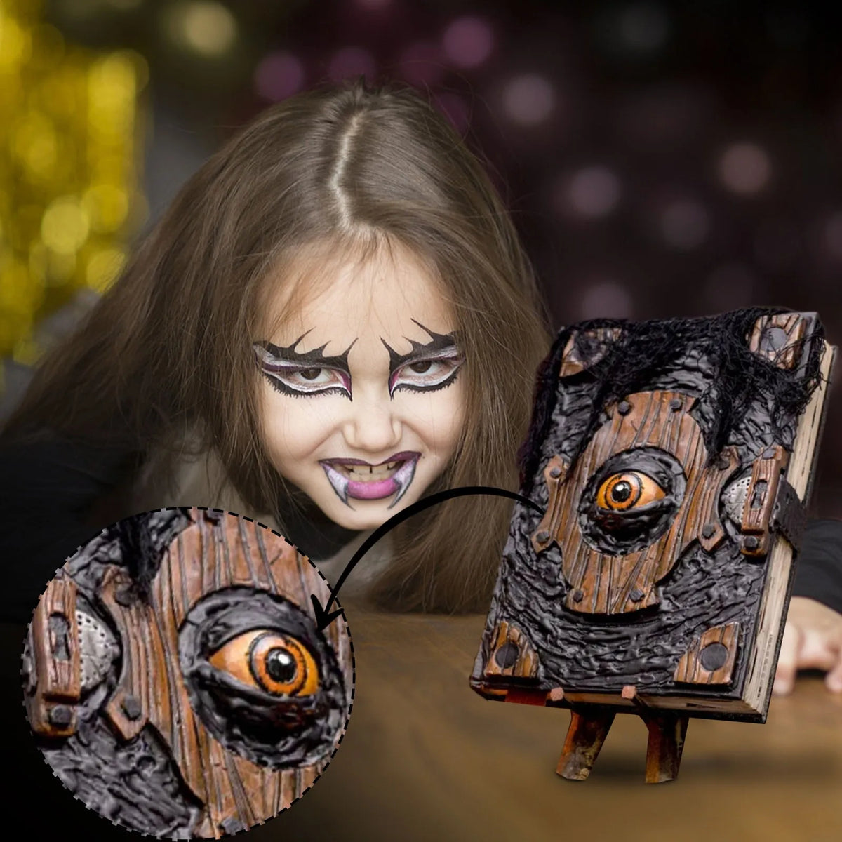Spell Book Demon's Eye Gothic Horror Prop Decor Ornament Gothic Decor Ornament Babs
