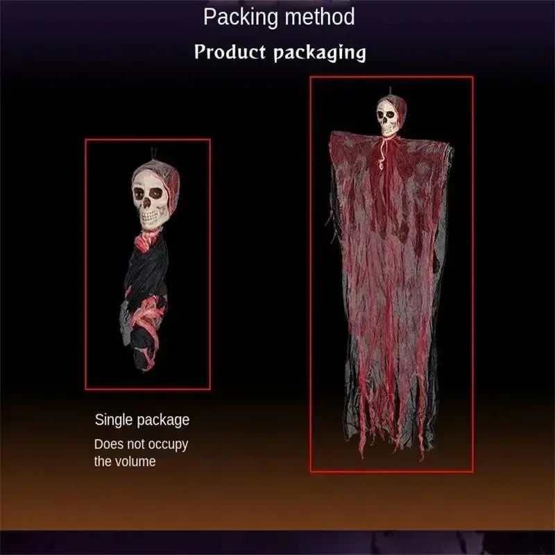 Halloween Hanging Skeleton Grim Reaper Ghost Skull Prop 1-10PCS Halloween Hanging Prop Babs