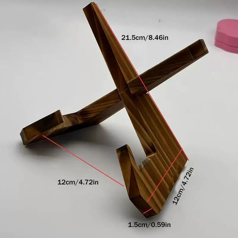 Wooden Cookbook Stand – Book & Recipe Holder for Kitchen Cookbook Stand Babs L