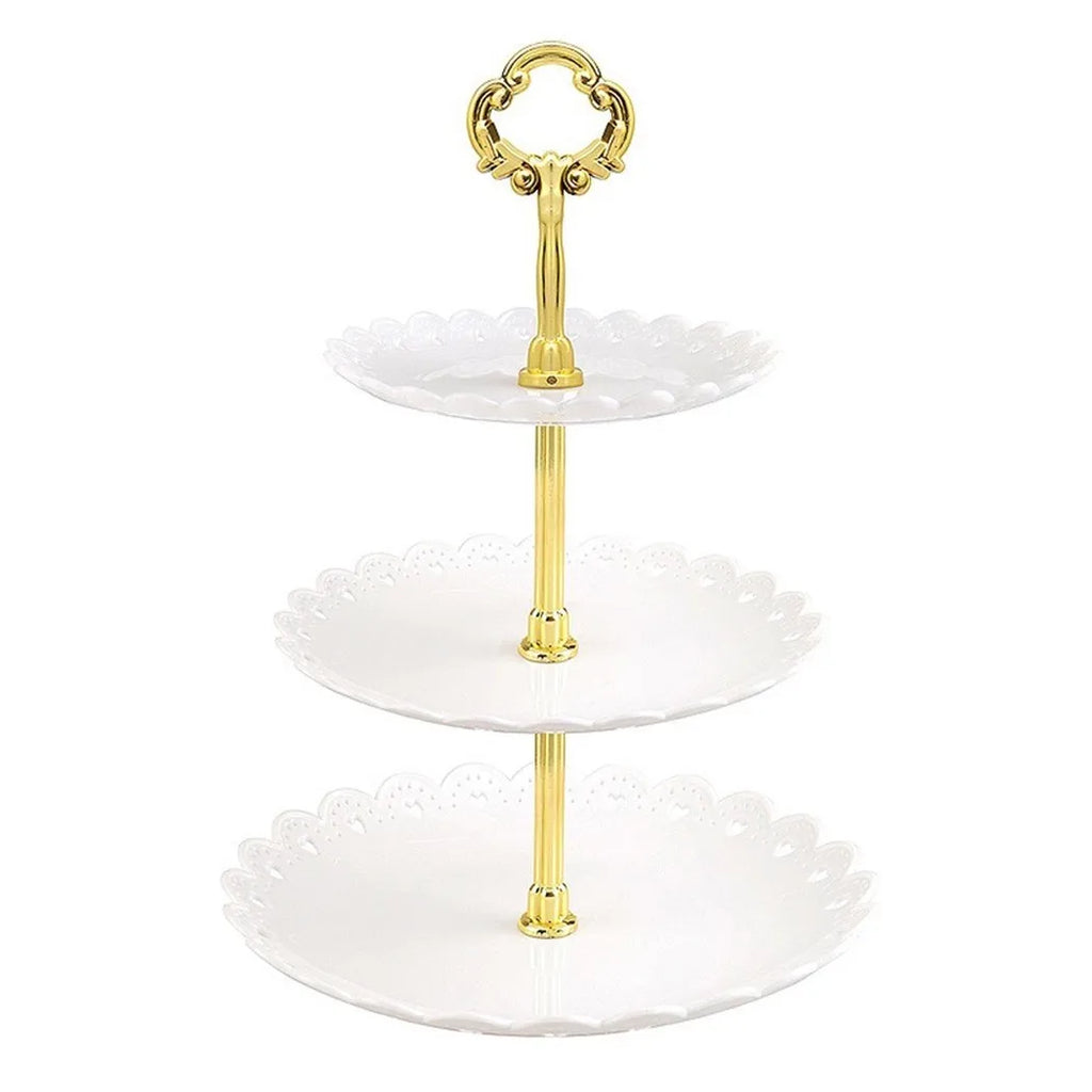 3-Tier Cake Stand Dessert Tray for Parties & Weddings Tiered Cake Stand Babs