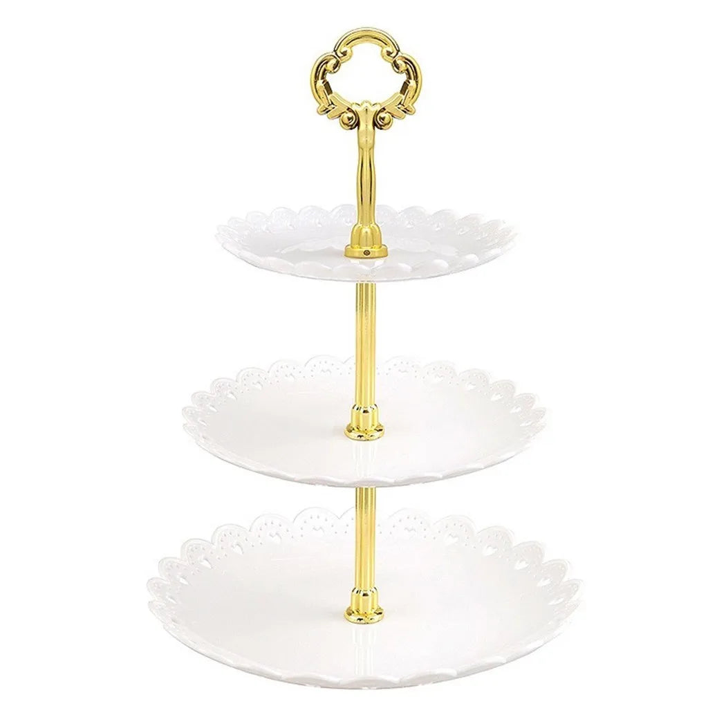 3-Tier Cake Stand Dessert Tray for Parties & Weddings Tiered Cake Stand Babs