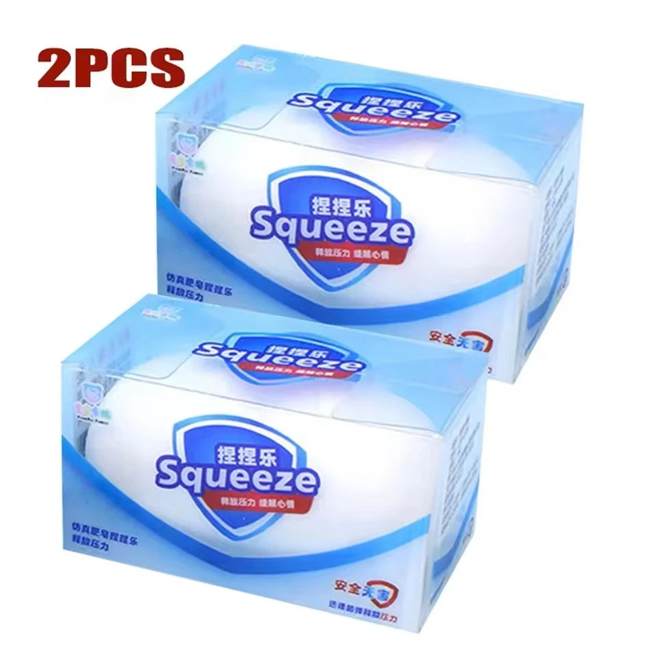 Squishy Soap Slow Rebound Fidget Toy – ASMR Squeeze Gift Squishy Fidget Toy Babs 2pcs