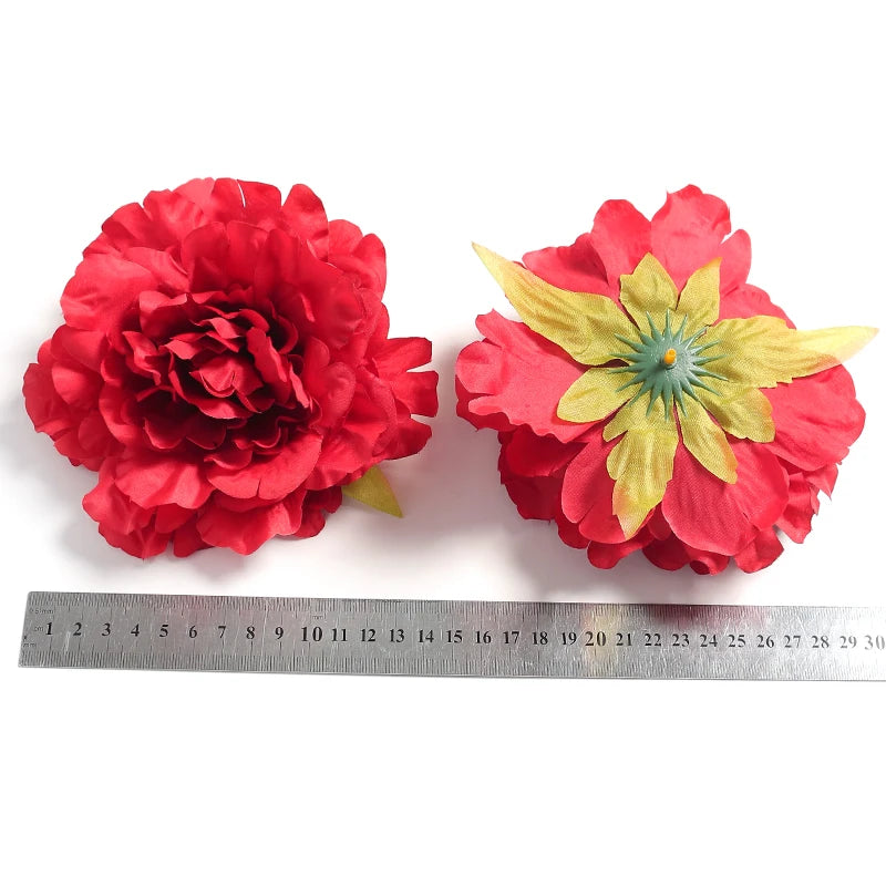 Artificial Silk Daisy Flower Heads 2/5 Pcs – Home & Party Decor Artificial Flower Heads Babs