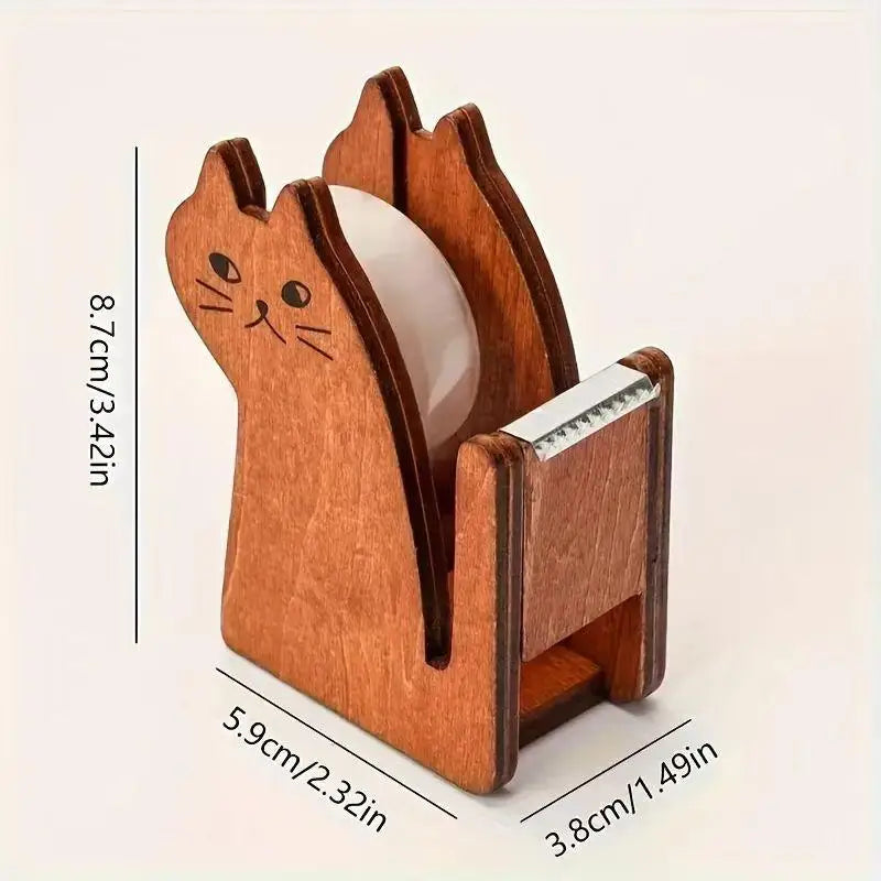 Wooden Animal Tape Dispenser – Squirrel & Whale Desk Design Tape Dispenser Babs
