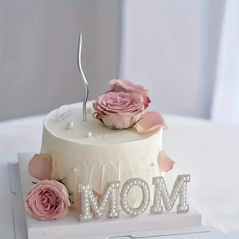 Pearl Flower Cake Toppers – 520pc Mother's Day Baking Decorations Cake Decorating Toppers Babs