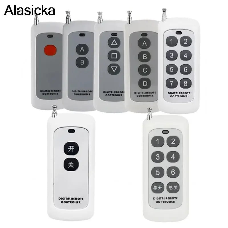 433MHz RF Remote Control 1527 Learning Code – 2/4/8 Button RF Remote Transmitter Babs