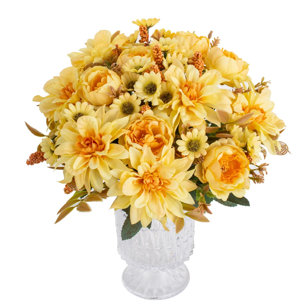 Silk Dahlia Rose Artificial Flowers – Wedding & Home Decor Artificial Silk Flowers Babs