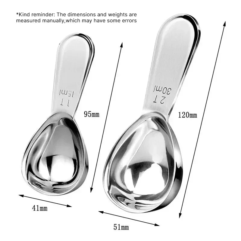 Stainless Steel Coffee Measuring Scoop 15ml/30ml | Barista Spoon Coffee Measuring Scoop Babs