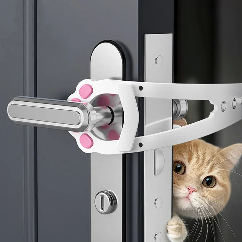 No-Drill Adjustable Cat Door Latch – Pet Gap Holder Cat Door Latch Babs