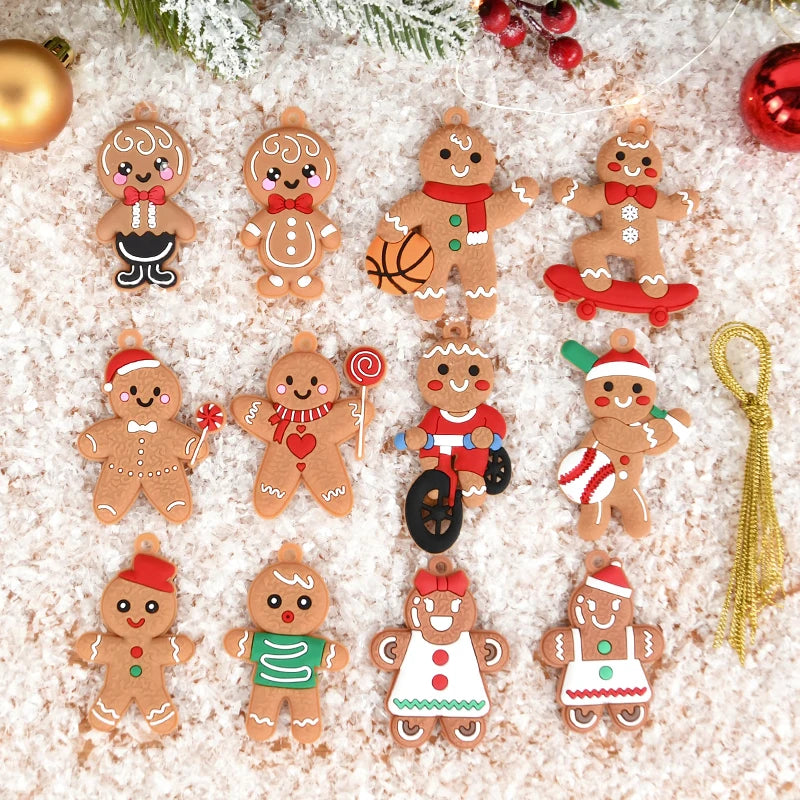 Gingerbread Man Christmas Tree Ornaments – Hanging Pendants Christmas Tree Ornaments Babs