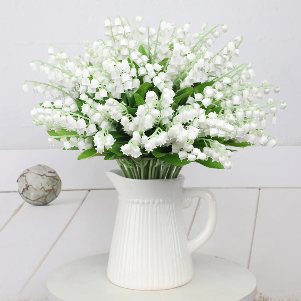 Artificial Bellflower Bouquet – Handmade Fake Plastic Flowers Artificial Flower Bouquet Babs