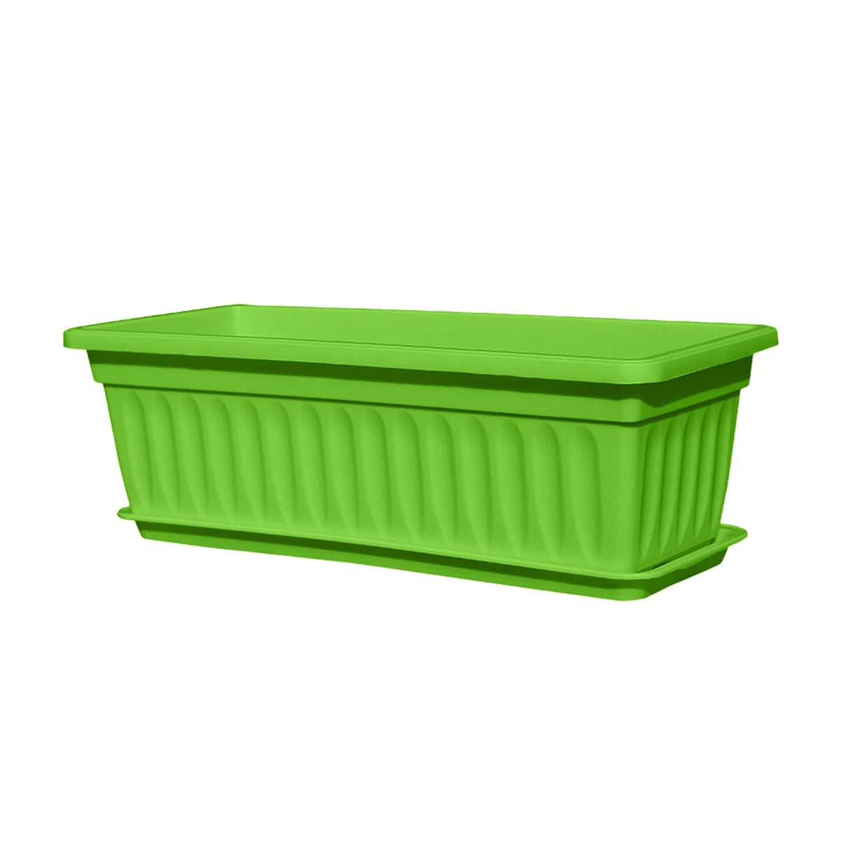 Rectangular Plastic Vegetable Planter Pot – Indoor & Balcony Vegetable Planter Pot Babs Green One Size