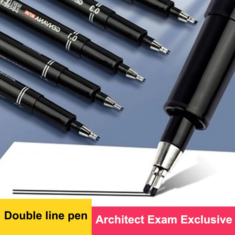 Double-Line Gel Pen 0.1/0.3/0.5mm – Art, Design & Notes Double-Line Gel Pen Babs