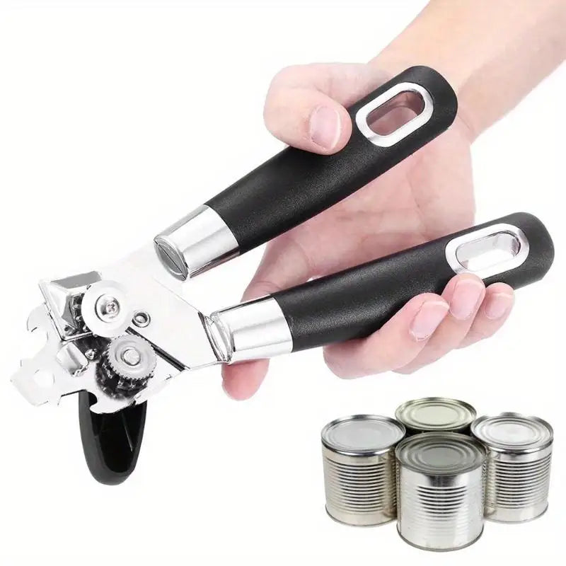 Stainless Steel Can Opener with Bottle Opener – Multi-Function Can Opener Babs