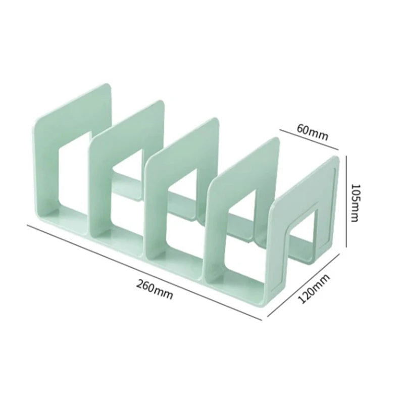 Desk Organizer Shelf for Books, Files & Magazines | 4-Section Desk Organizer Shelf Babs