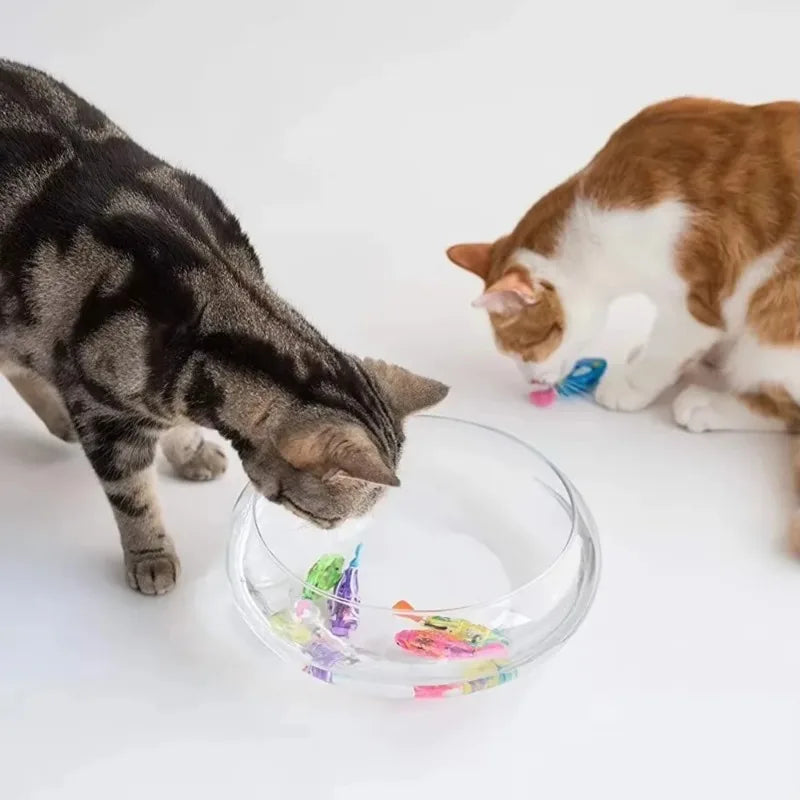 LED Robotic Swimming Fish Cat Toy – Interactive Glowing Pet Toy Interactive Cat Toy Babs