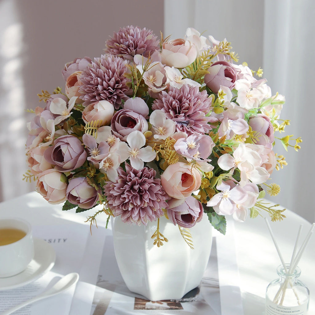Artificial Silk Hydrangea Flowers – Wedding & Home Décor Artificial Flowers Babs