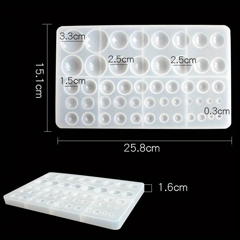Silicone Resin Casting Mold – Round Earring & Jewelry DIY Resin Casting Mold Babs