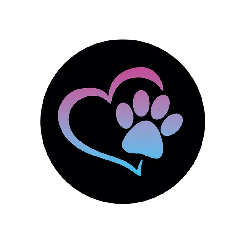 Paw Print Car Cup Coasters – Rubber Drink Mat, 1 or 2 Pcs Car Cup Holder Mat Babs 1Pc