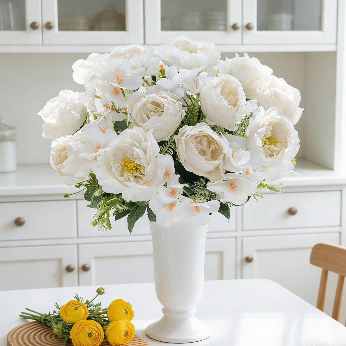 Artificial Silk Peony & Hydrangea Flower Bundle – Home & Wedding Artificial Flower Bundle Babs