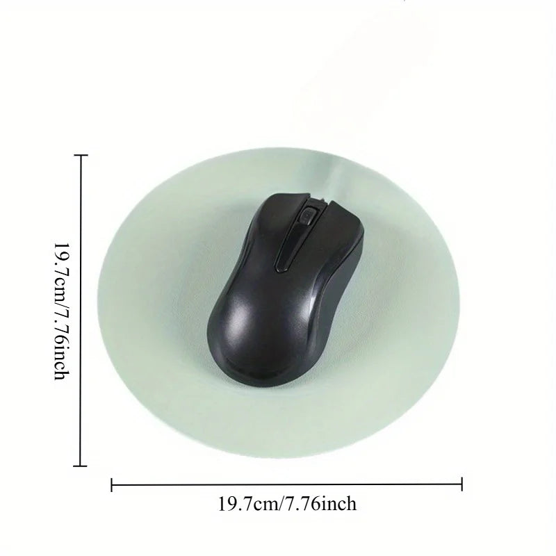 4pcs Faux Leather Mouse Pad – Waterproof Non-Slip Desk Mat Faux Leather Mouse Pad Babs