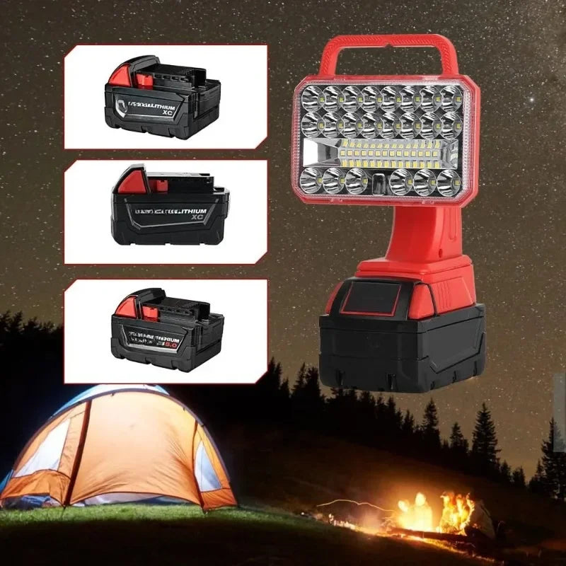 18/20V Cordless LED Floodlight for Makita Milwaukee Craftsman Cordless Work Light Babs