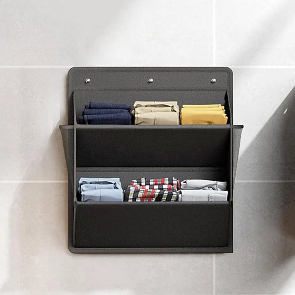 RV Door Shoe Rack – Deep Pocket Adhesive Wall Organizer Door Shoe Organizer Babs