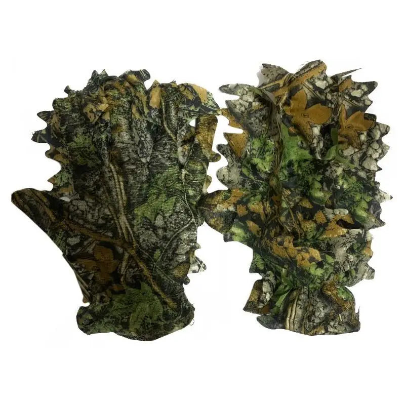 3D Camo Leaf Gloves – Non-Slip Hunting & Paintball Gloves Camo Hunting Gloves Babs