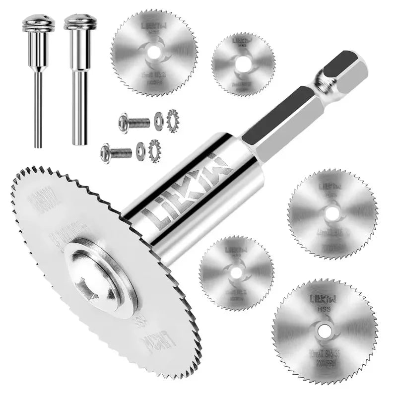 7-Pc Rotary Circular Saw Blades Wood Cutting Discs for Dremel Rotary Saw Blades Babs