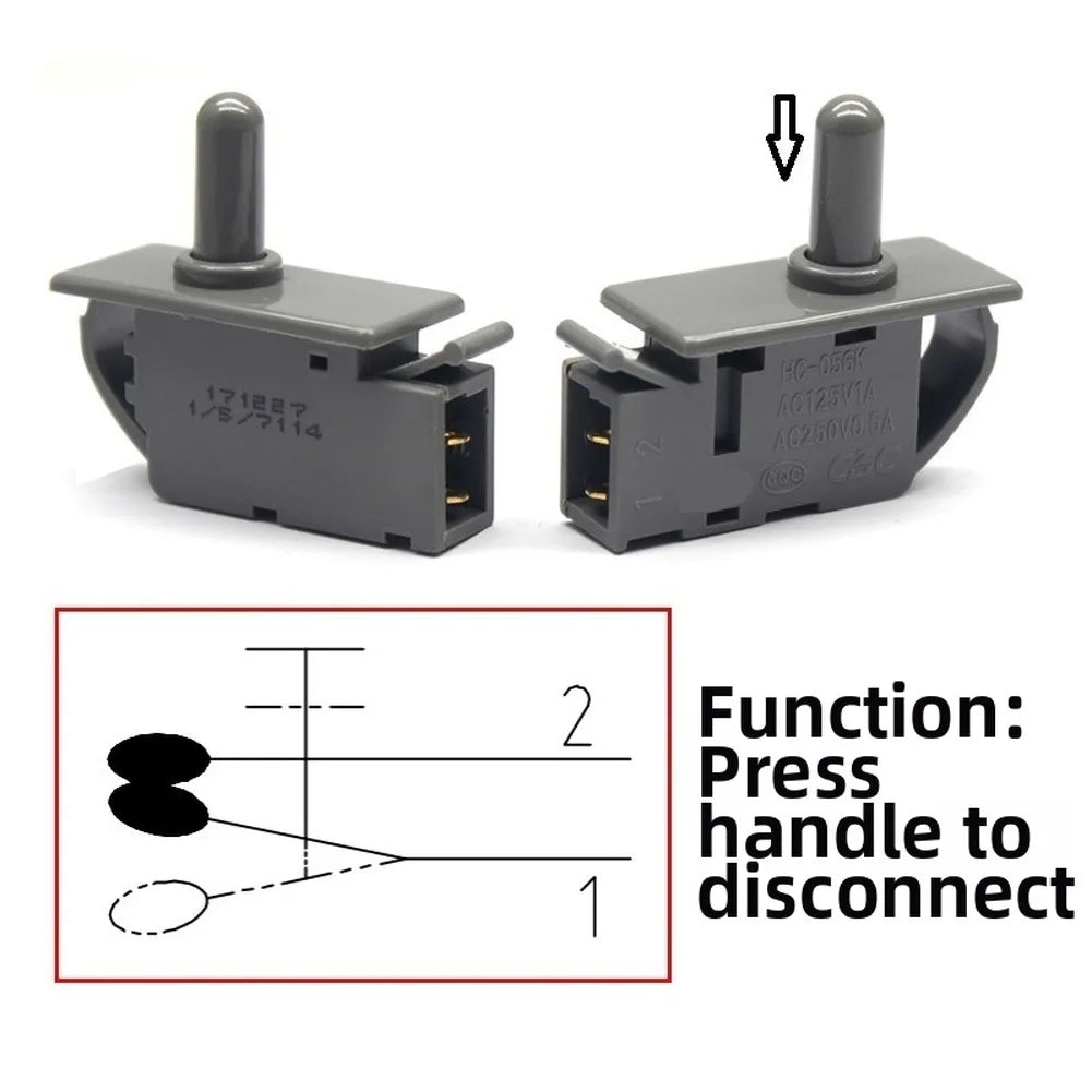 HC-056K Door Push Button Switch for Refrigerator & Cabinet Push Button Switch Babs