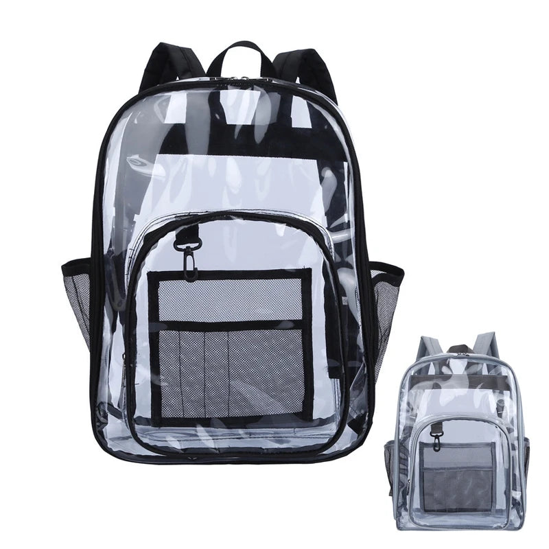 Waterproof Clear Backpack – Unisex Large Capacity Transparent Bag Clear Backpack Babs