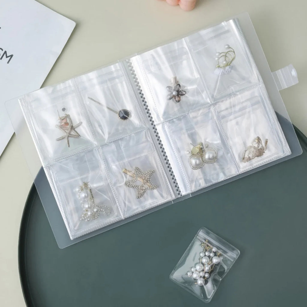 Clear Jewelry Organizer Book – Travel Storage Bag for Rings Jewelry Organizer Bag Babs