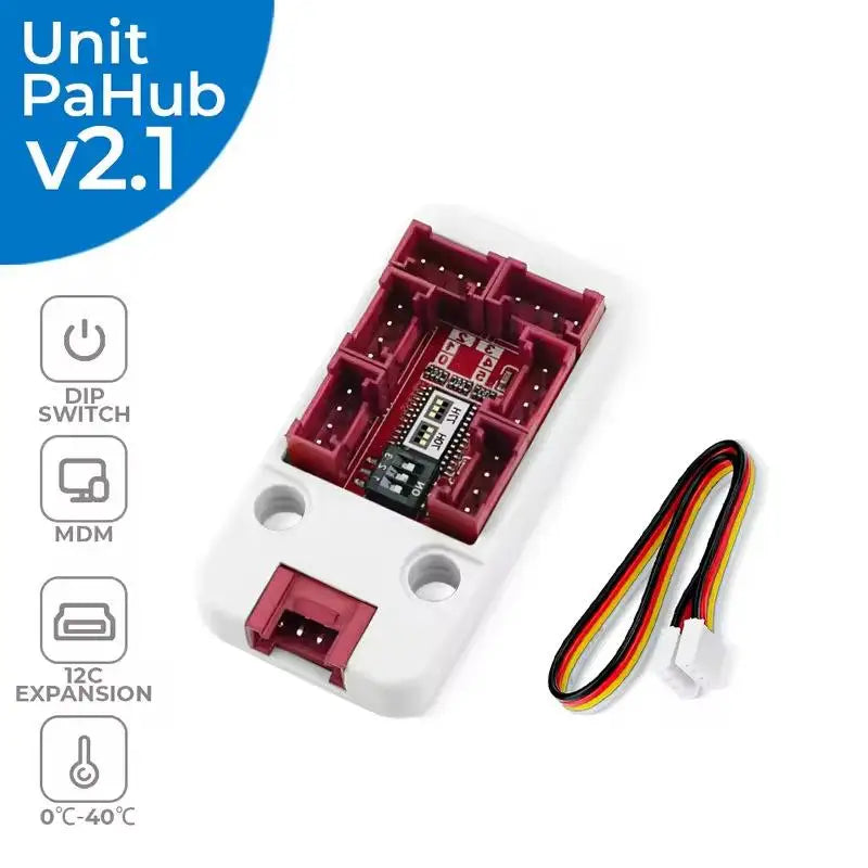 M5Stack PaHub V2.1 I2C Hub 1-to-6 Multiplexer IoT Dev Kit I2C Hub Multiplexer Babs
