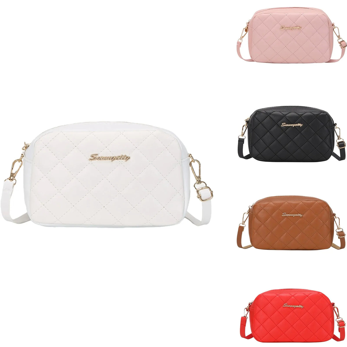 Women's Embroidered Camera Crossbody Bag | Chain Shoulder Purse Crossbody Shoulder Bag Babs