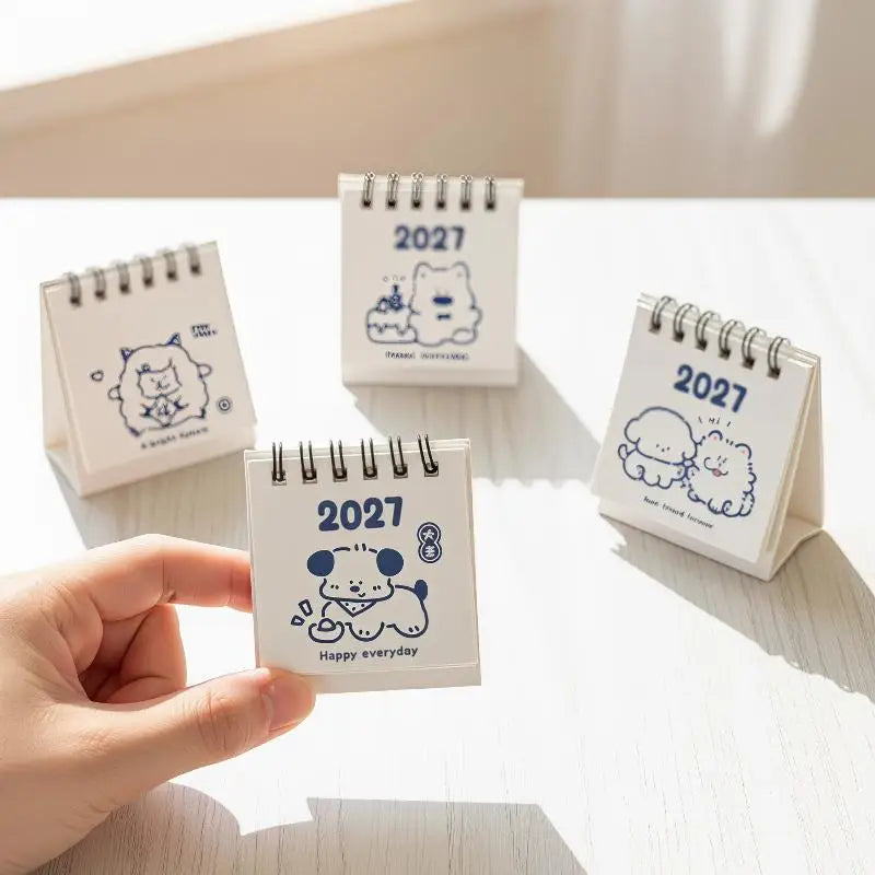 2027 Mini Desk Calendar – Cute Cartoon, Portable & Eco-Friendly Mini Desk Calendar Babs