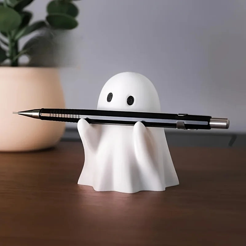 Cute Resin Pen Holder – Smiling Face Desktop Organizer Desktop Pen Holder Babs