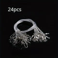 24pcs Stainless Steel Fishing Leaders with Swivels & Snaps Fishing Leaders Babs 24pcs