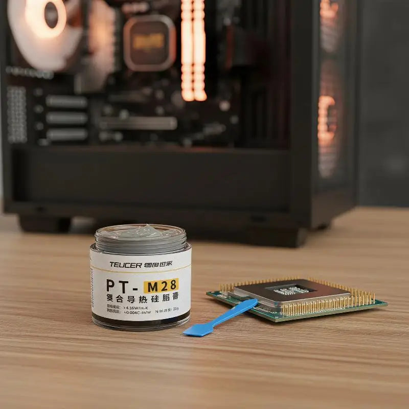 HUXUAN PT-M28 CPU Thermal Paste 25ml – Heat Sink Silicone Grease CPU Thermal Paste Babs