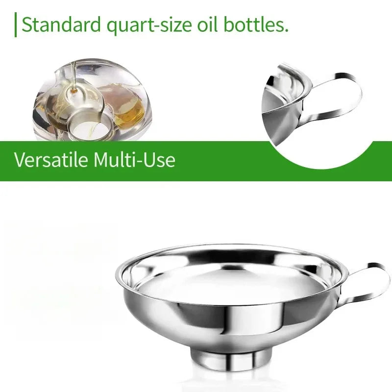 Stainless Steel Wide Mouth High-Flow Funnel | Kitchen Tool Kitchen Funnel Babs