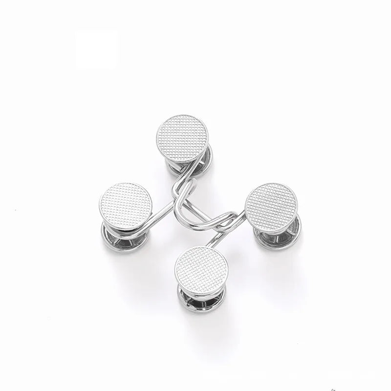 2pcs Adjustable Metal Jeans Waist Buckle – Nail-Free Snap Fastener Snap Button Fastener Babs
