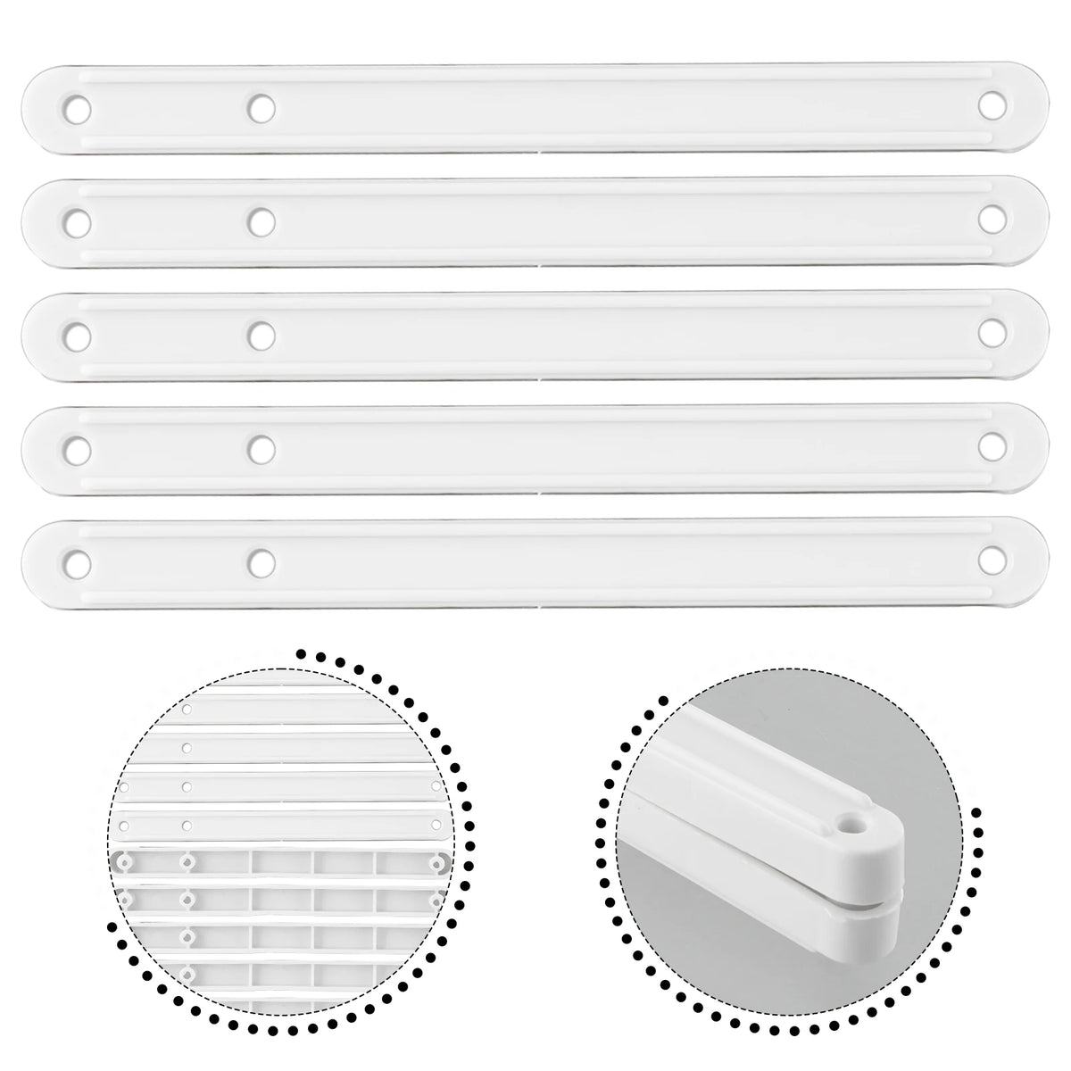 10pcs Plastic Drawer Slides 180/235/298mm – Furniture Guide Rails Drawer Slides Babs