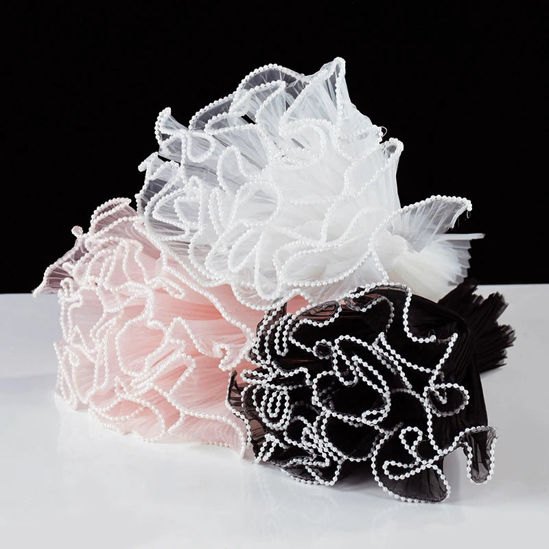 4 Yards Flower Wrapping Lace Mesh Yarn | Bouquet Gift Packaging Gift Wrapping Yarn Babs