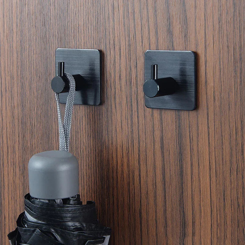 2-Pack Self-Adhesive 304 Stainless Steel Bathroom Hooks Bathroom Wall Hooks Babs