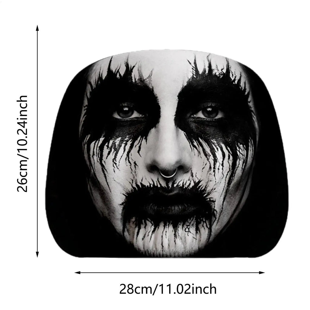 2Pcs Halloween Scary Face Car Headrest Covers – Universal Fit Car Headrest Cover Babs