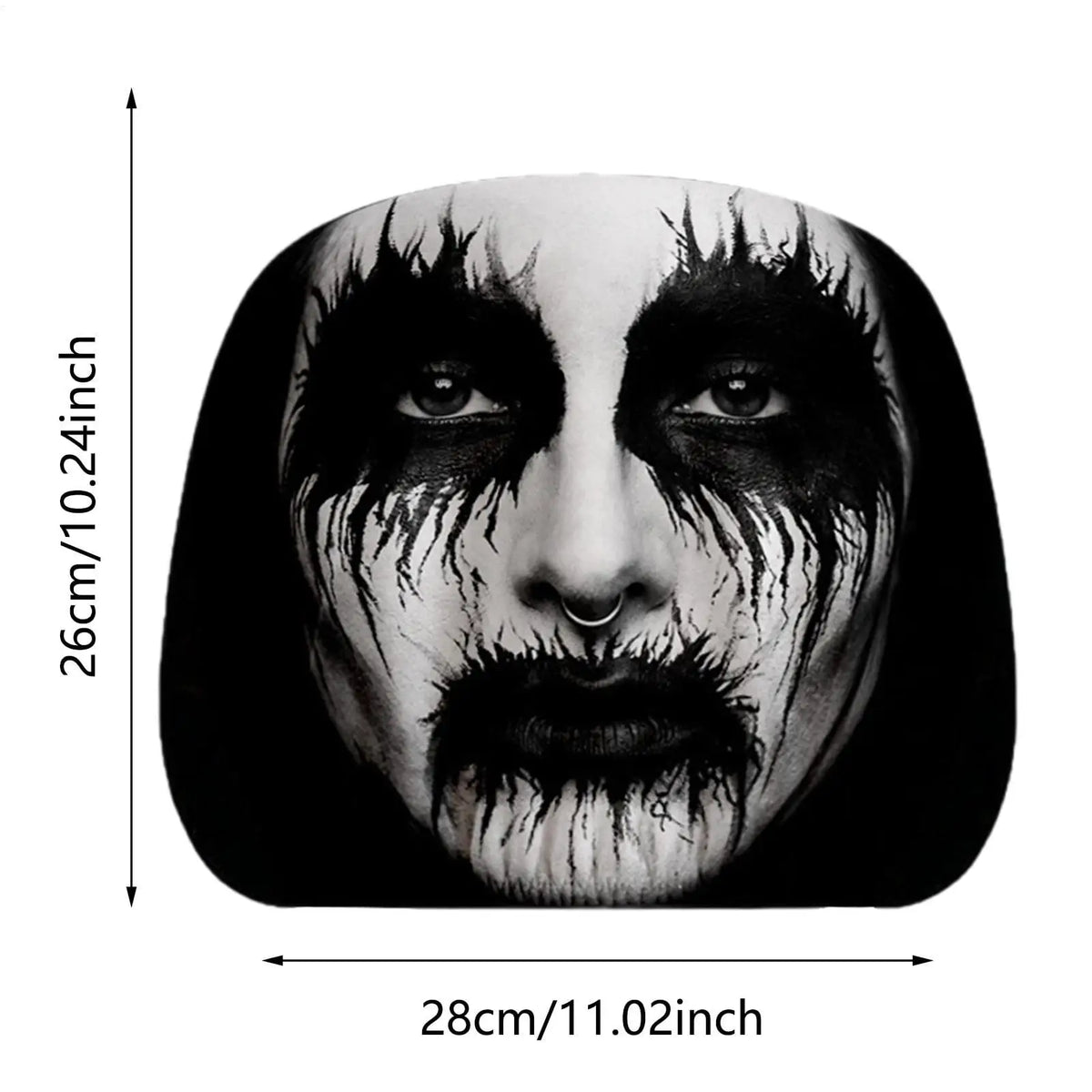 2Pcs Halloween Scary Face Car Headrest Covers – Universal Fit Car Headrest Cover Babs