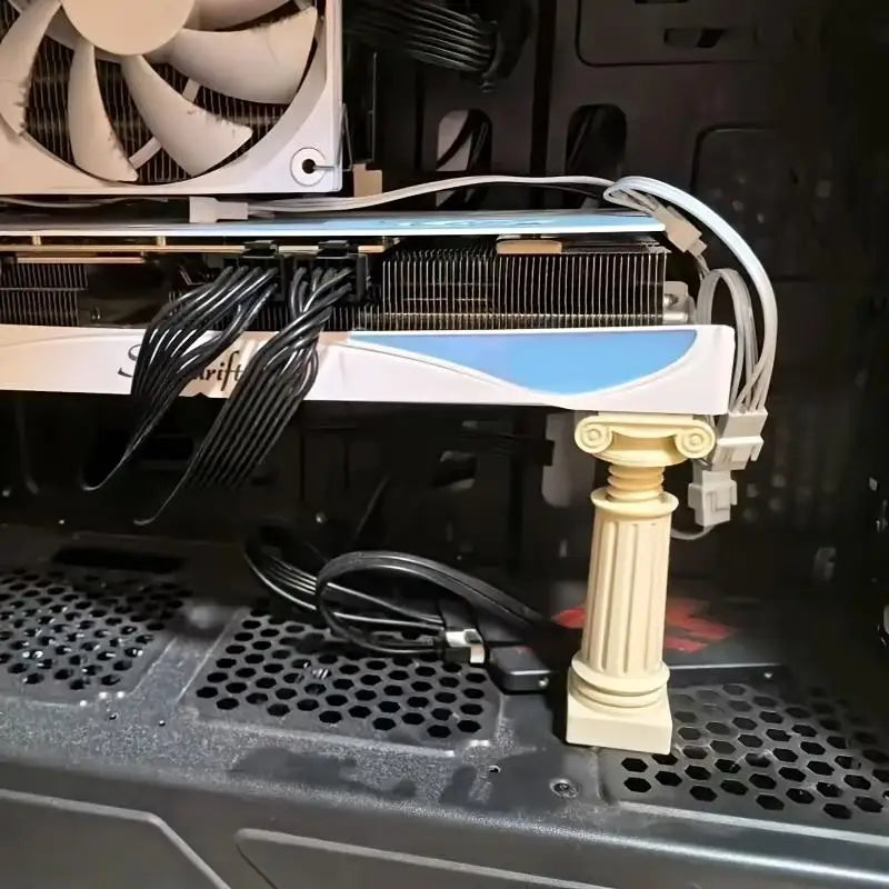 3D Printed Roman Column GPU Support Stand – Adjustable Height GPU Support Stand Babs