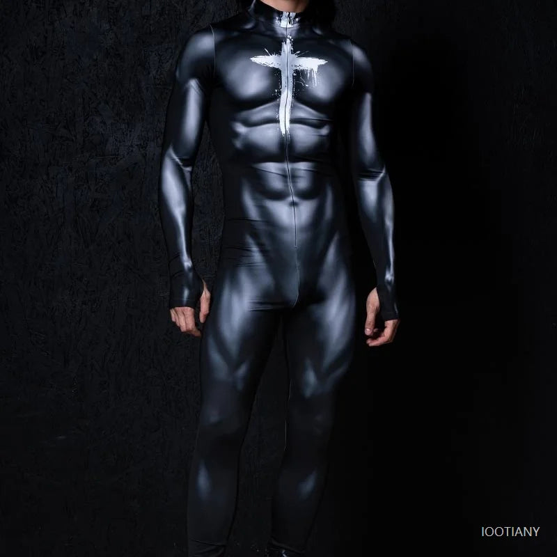 Men's Mechanical Muscle Zentai Bodysuit | Punk Cosplay Costume Cosplay Bodysuit Babs B S China Mainland