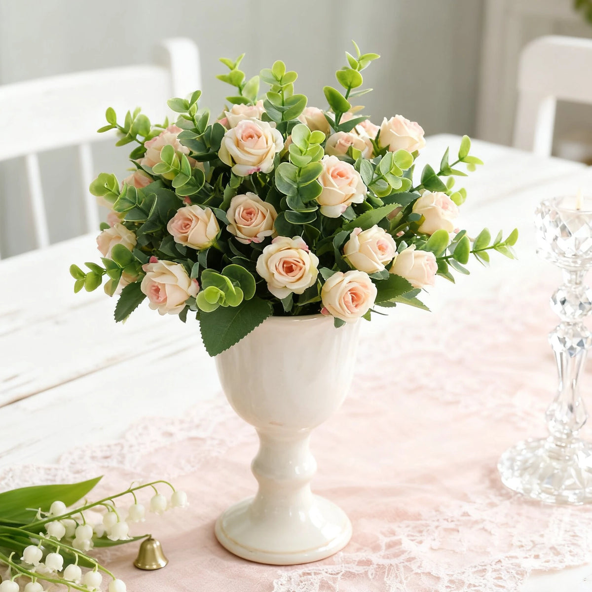 Silk Rose Artificial Bouquet – Wedding & Home Décor Gift Artificial Flower Bouquet Babs