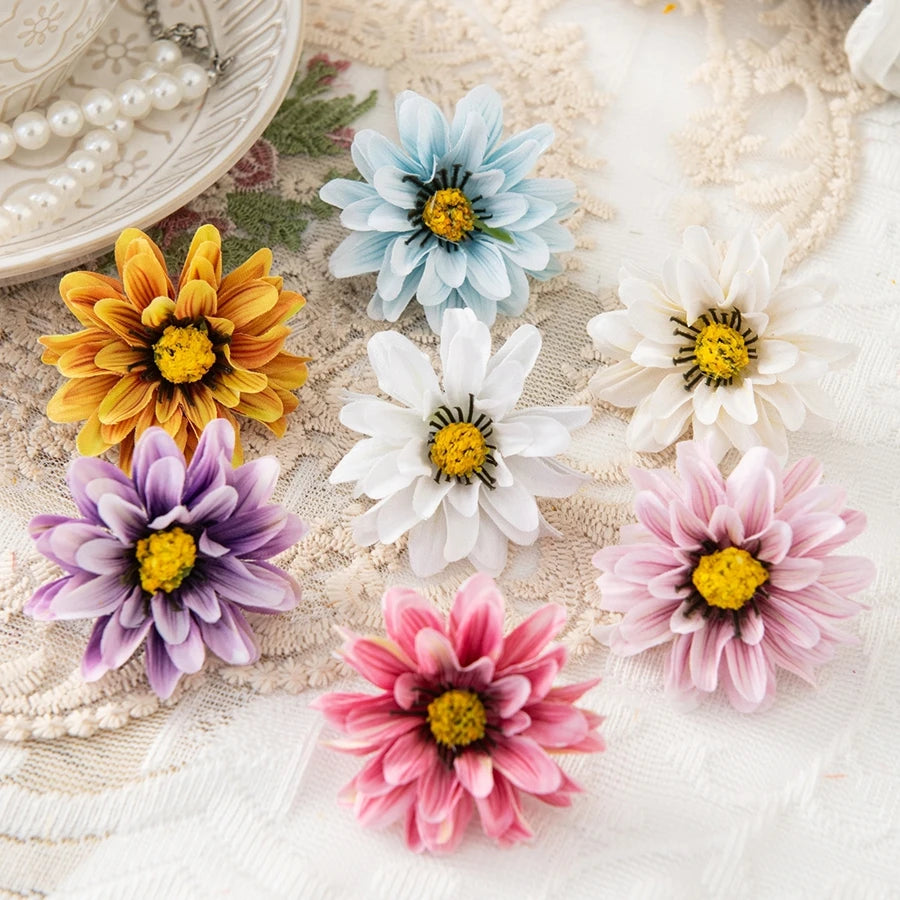Small Daisy Artificial Silk Flowers 10/20 Pcs – Wedding & Home Decor Artificial Silk Flowers Babs